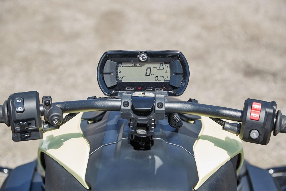 a close up view of the ryker dash