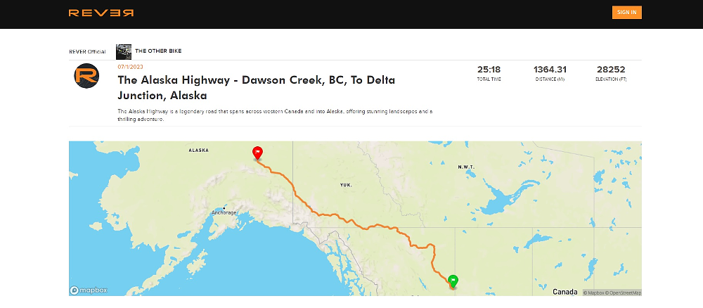 map of Alaska Highway