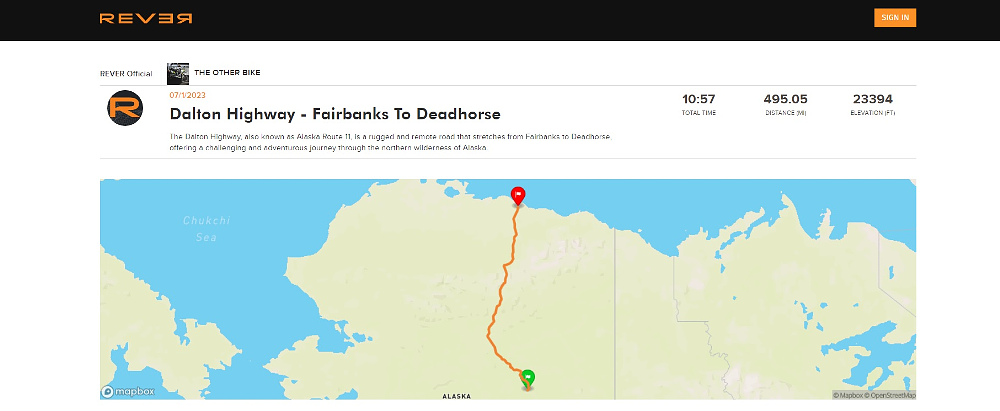 map of Dalton Highway