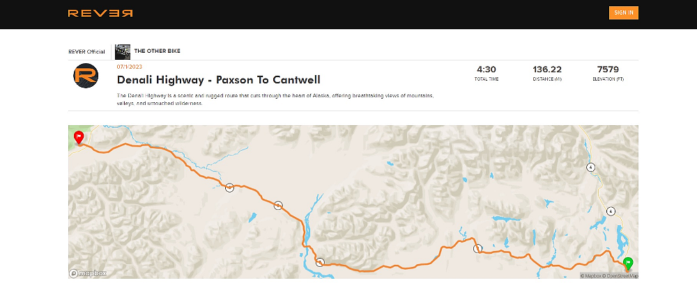 map of Denali Highway