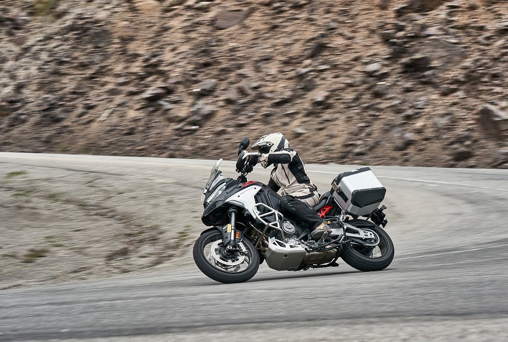 Multistrada V4 Rally on the road