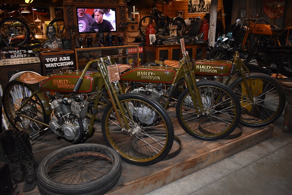early board-track racers on display
