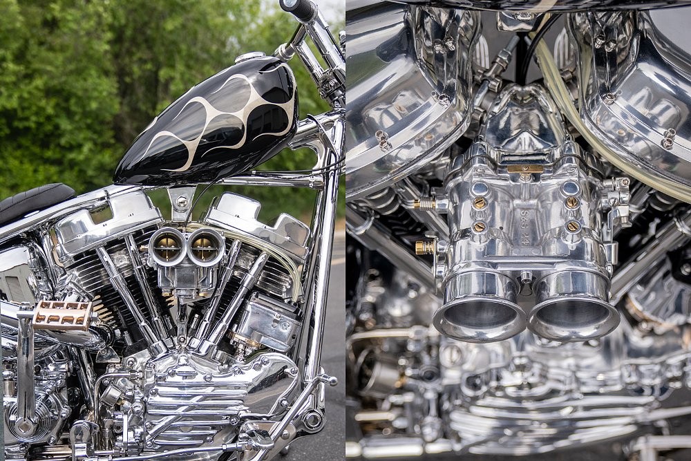 detail shots of the Panhead
