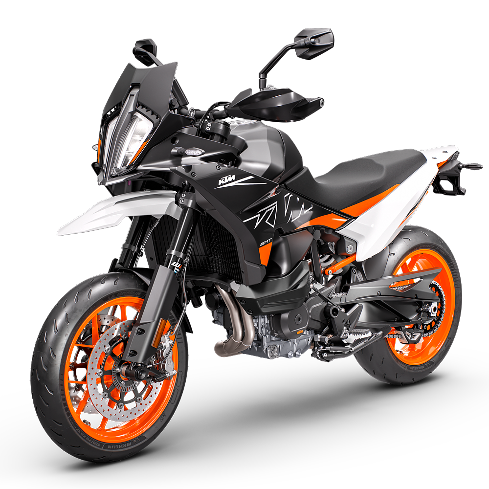 studio photo of a KTM 890 SMT