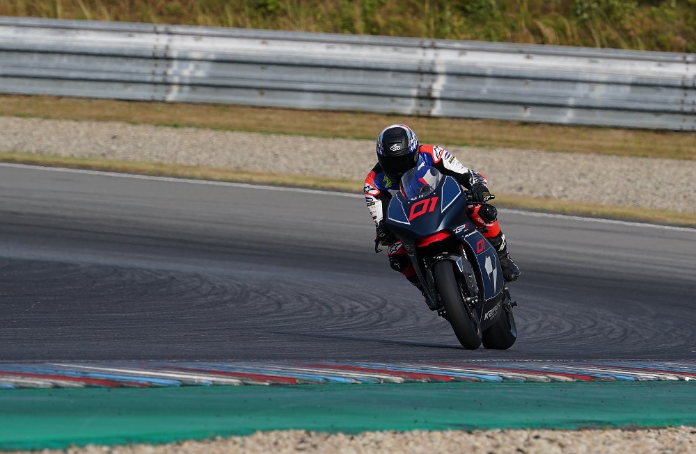 2024 Kramer GP2-890RR at speed on the Brno Circuit in the Czech Republic.