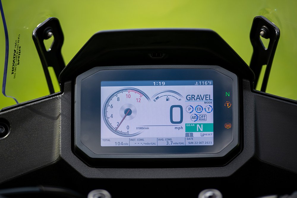 TFT display on the Honda XL750 Transalp