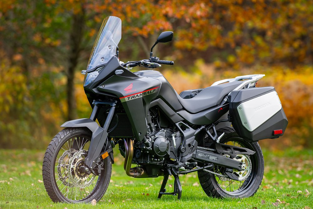 Honda Transalp with saddlebags