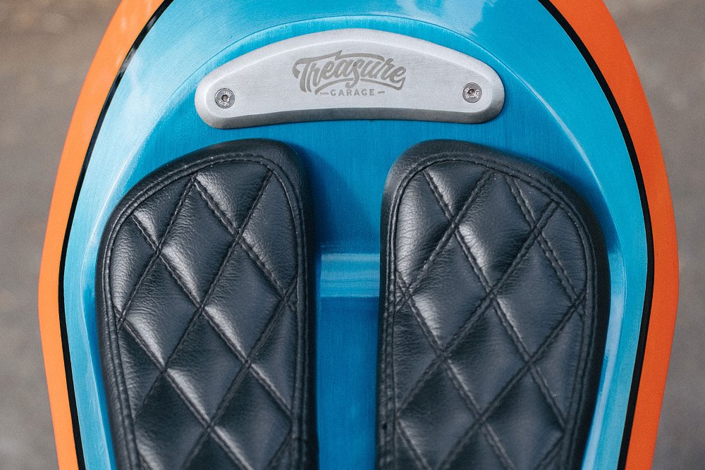 closeup of stitching on seat