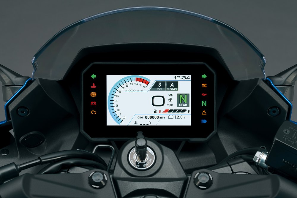 TFT display on the GSX-8R