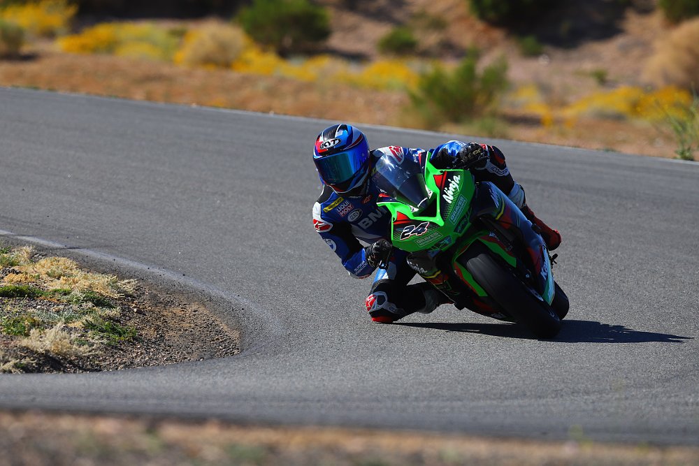 riding the Graves-modified ZX-4RR on the track