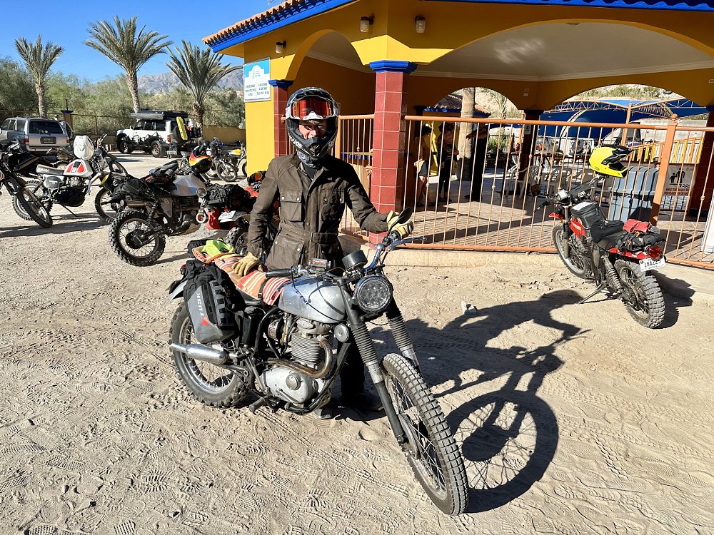 the author with his rebuilt BSA