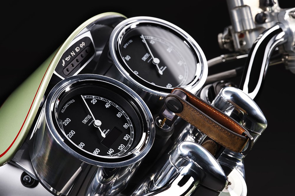 close view of the gauges