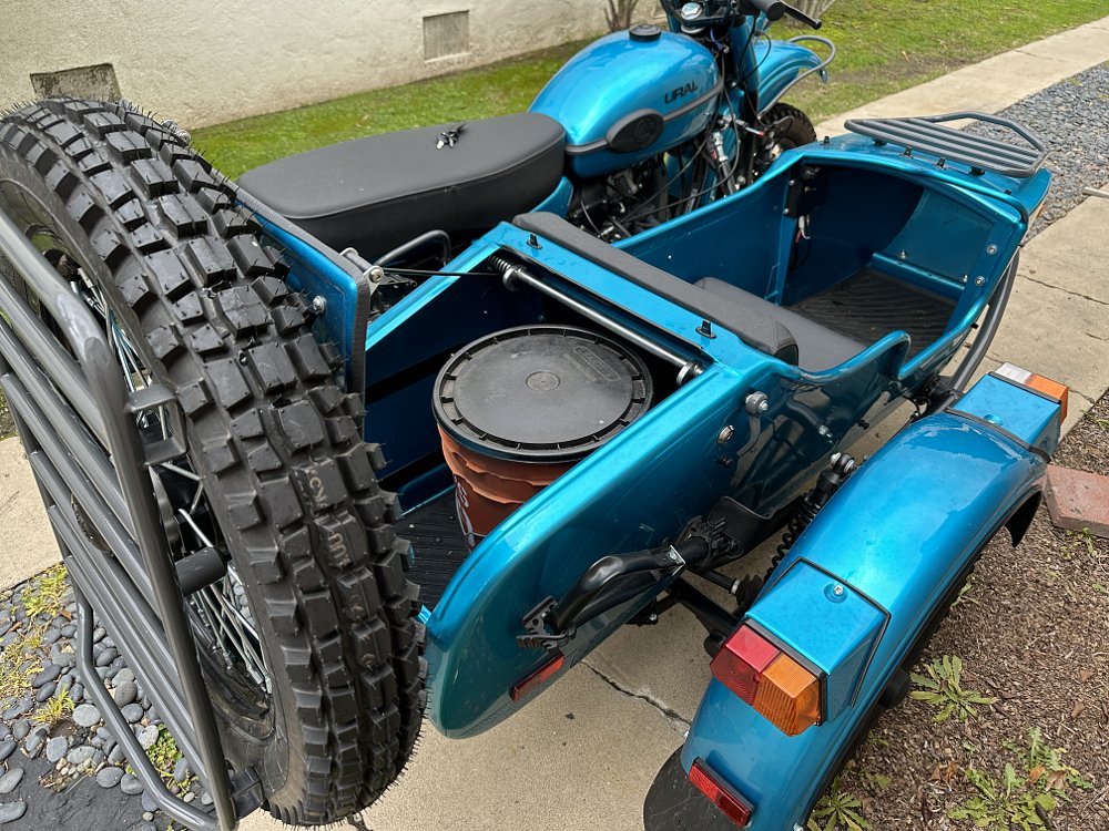 2024 Ural Gear Up sidecar trunk detail.