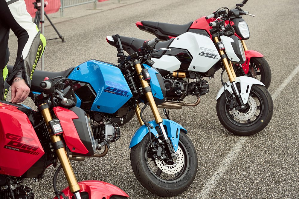 a row of Groms ready for the race