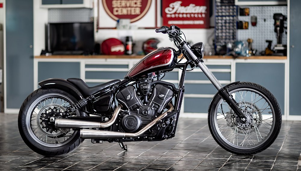 Three Indian Scout customs from three very different builders