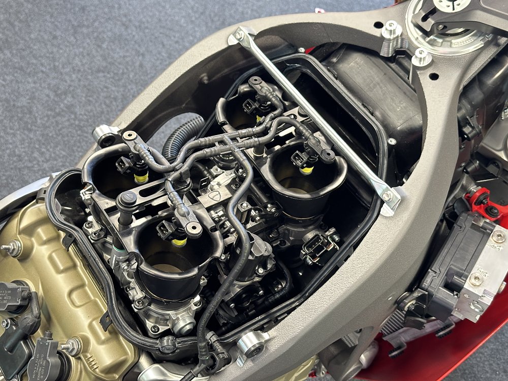 2025 Ducati Panigale V4 inside airbox detail.