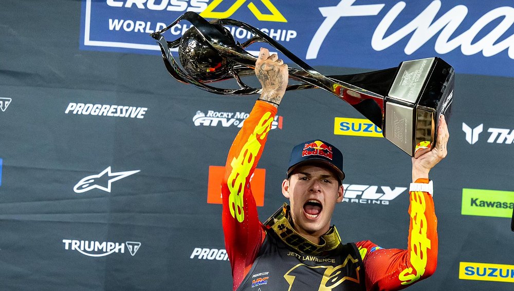 Jett Lawrence wins SMX championship, his fourth 450 title in five tries