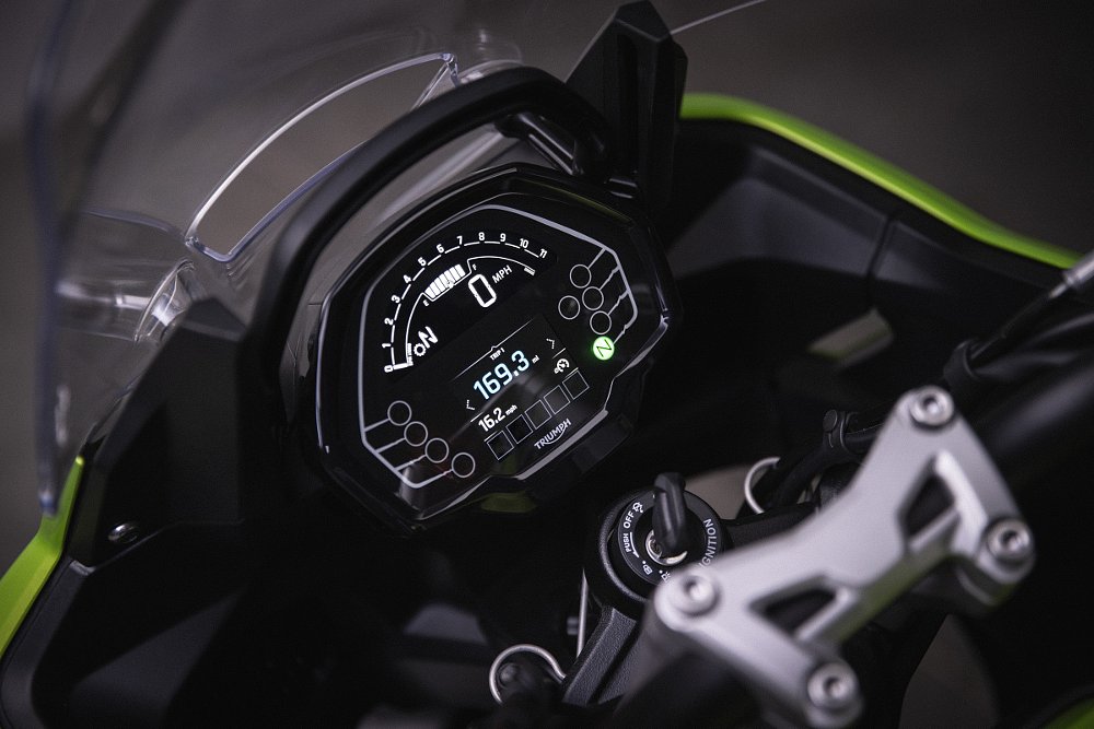 photo of TFT digital dash display