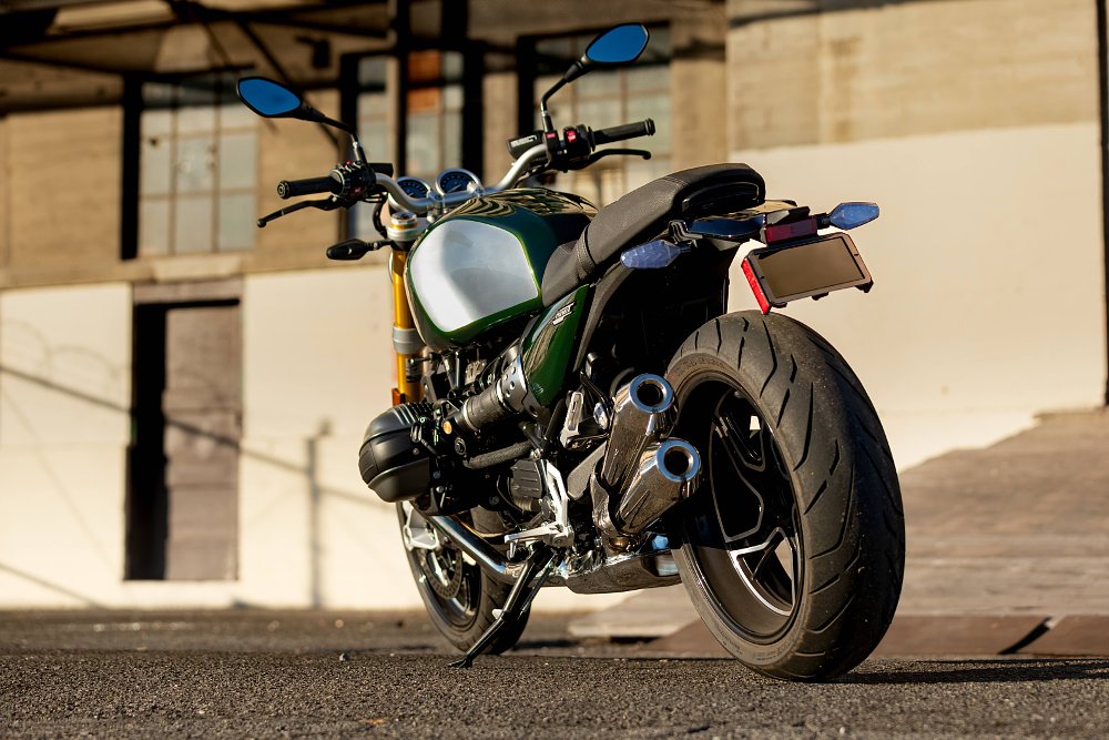 2024 BMW R 12 nineT rear three quarter left.