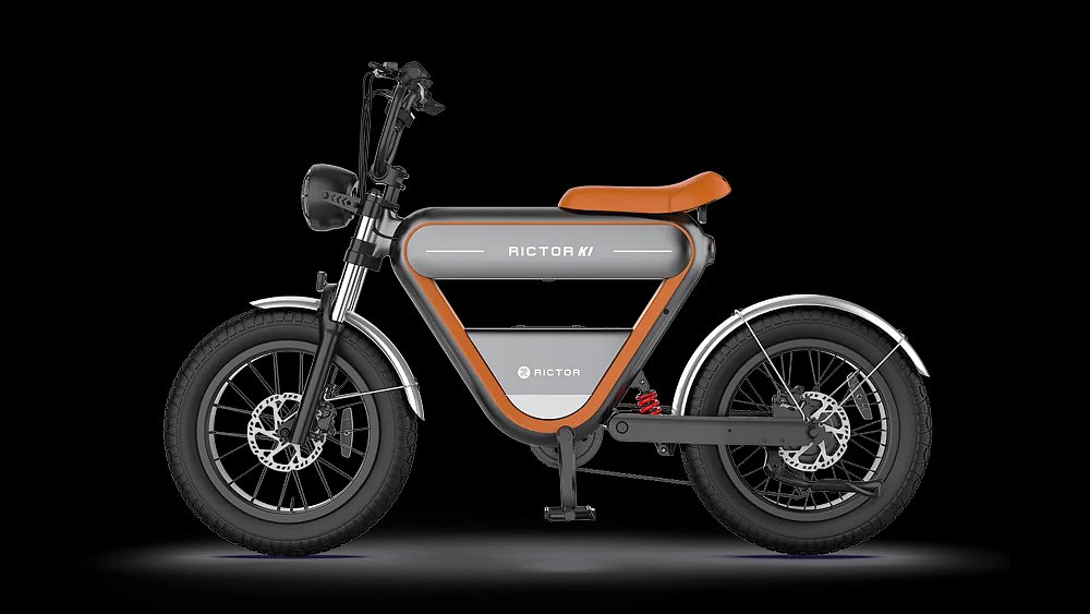 A side profile view of Rictor's K1 electric bicycle. 