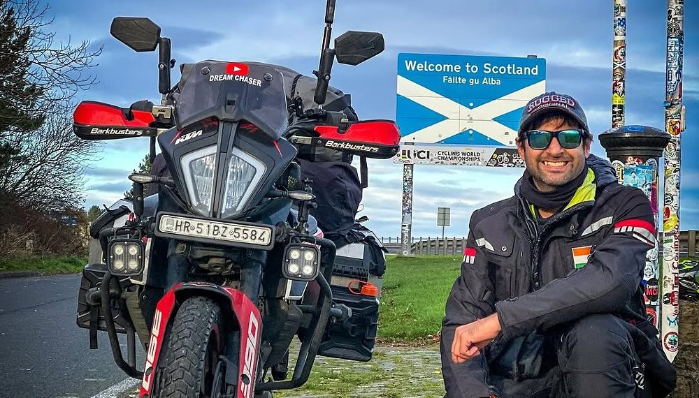 You don't need a big motorcycle to travel the world