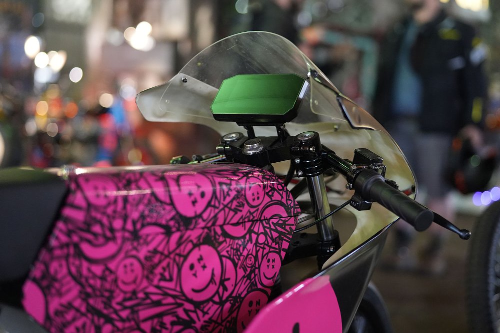 view of cockpit and TFT digital display