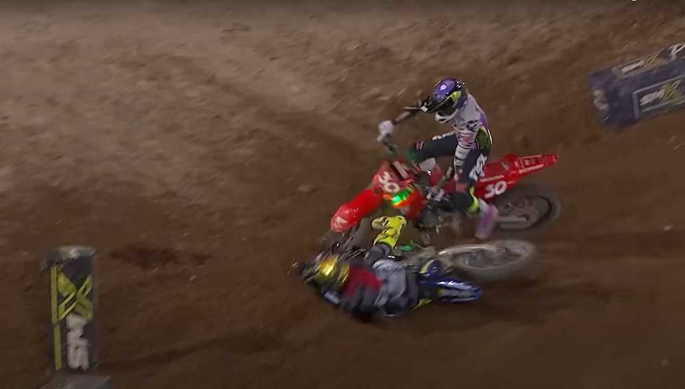 Video: Payback, karma, and broken bones in the SuperMotocross final