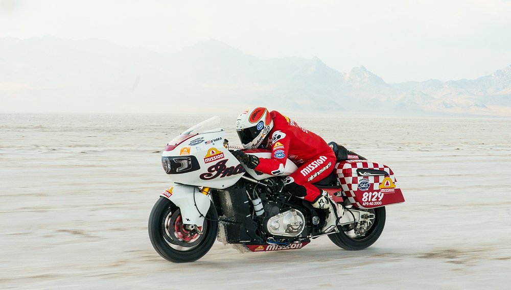 Video: Indian takes its King of the Baggers racer to Bonneville