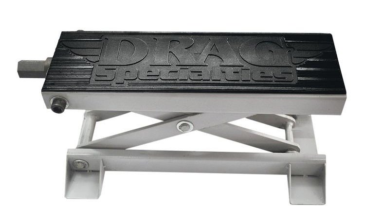 studio photo of scissor motorcycle lift