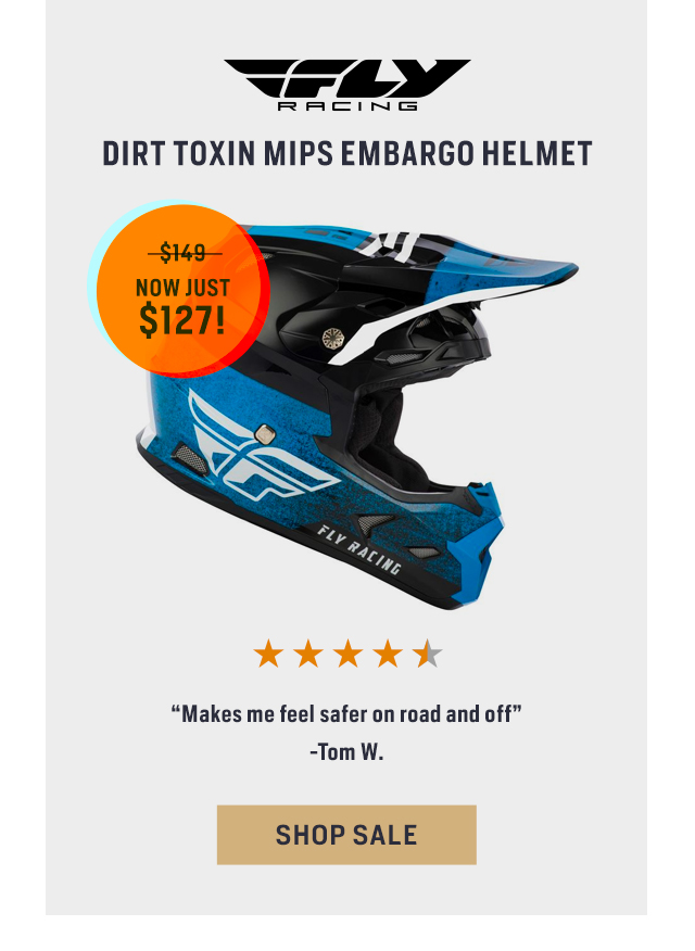 Fly Racing Dirt Toxin MIPS Embargo Helmet