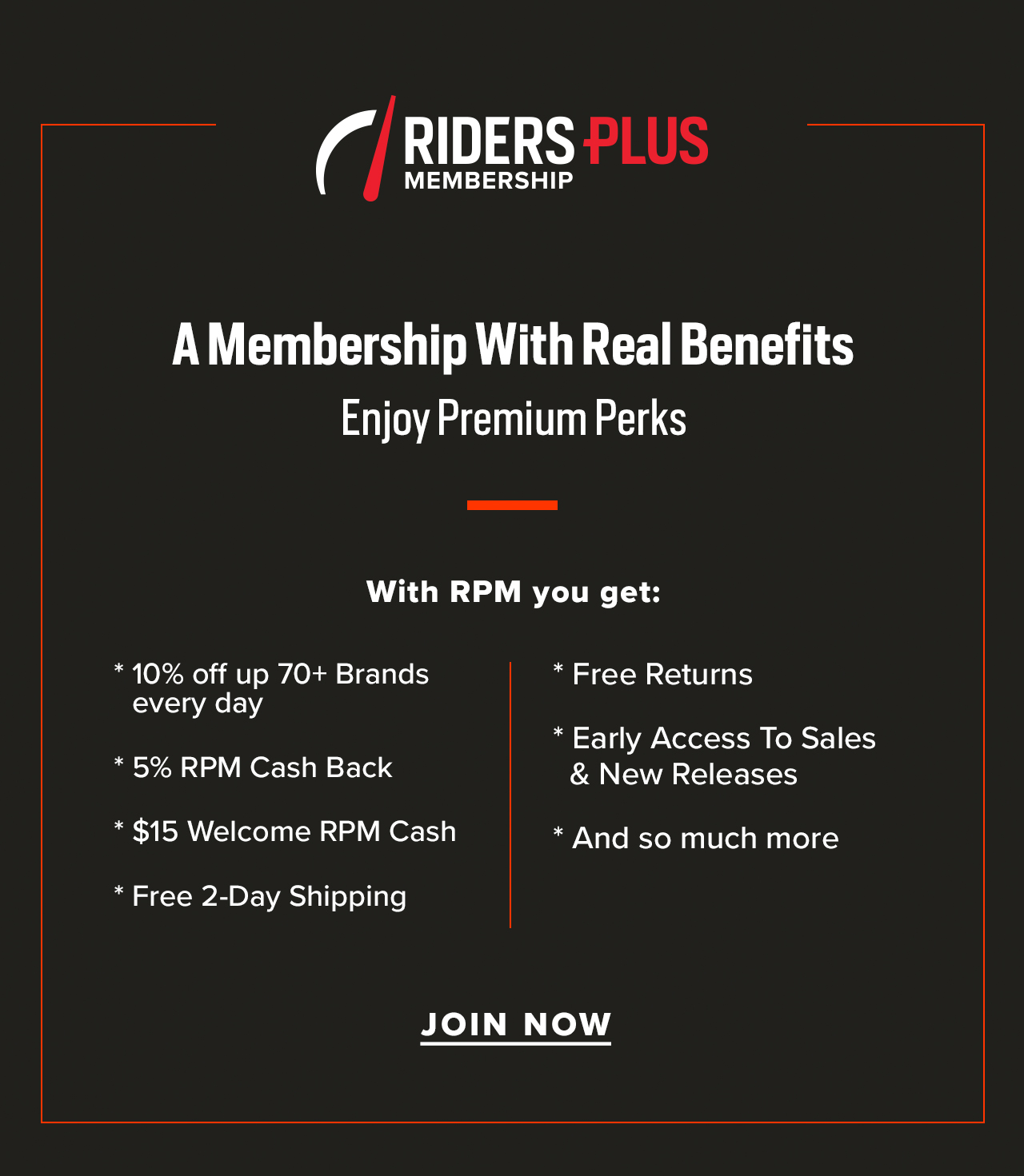 Riders Plus Membership