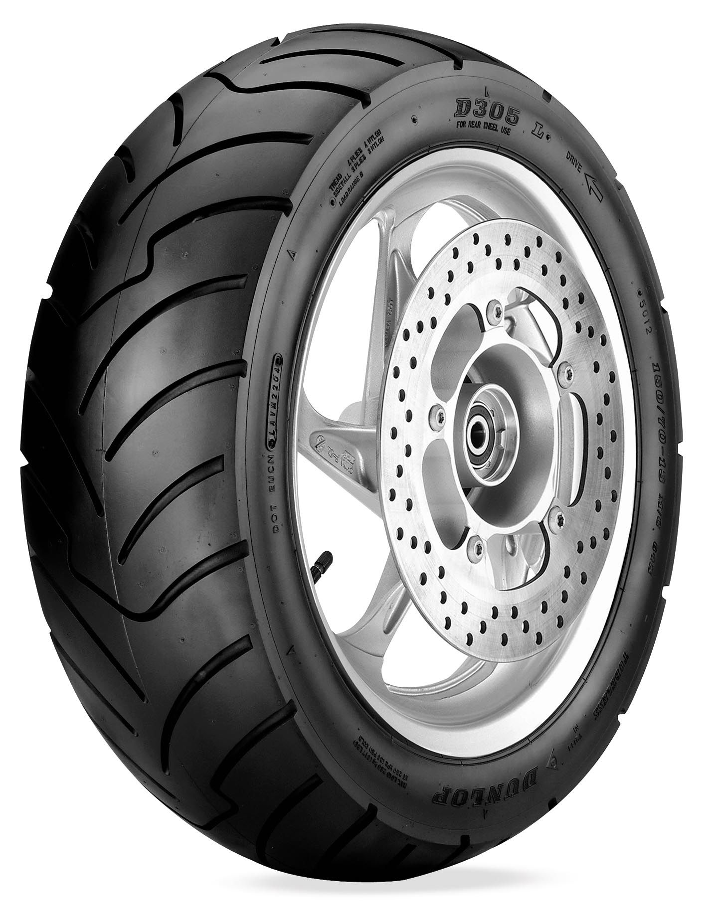 Dunlop D305 / SX01F Scooter Tire RevZilla