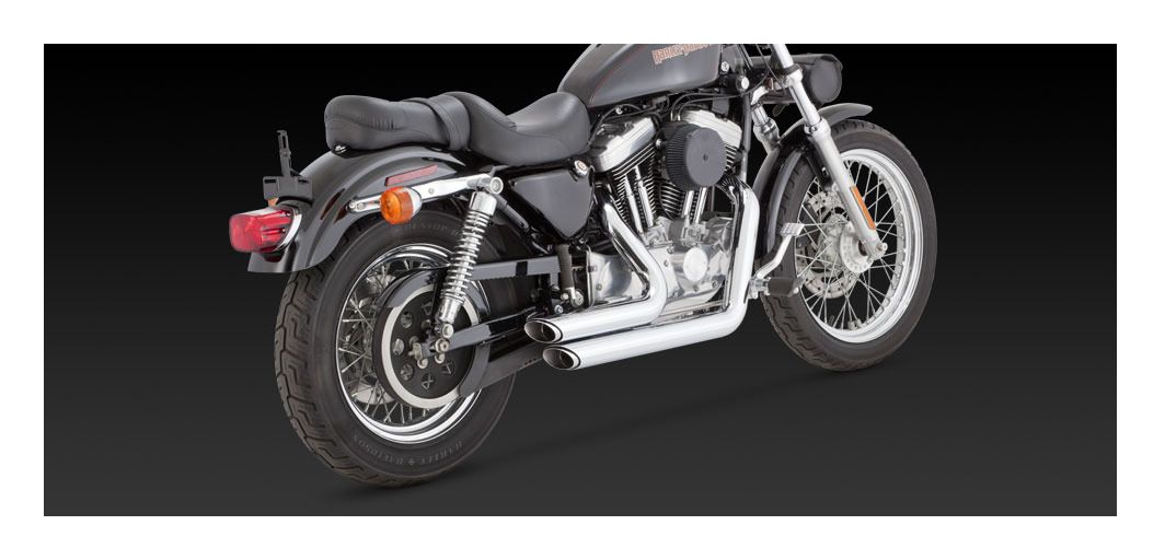 Vance & Hines Shortshots Staggered Exhaust For Harley