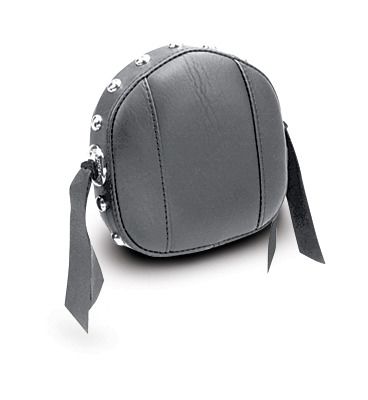 Mustang Sissy Bar Passenger Backrest Pad Studded w/ Conchos 9" H x 12" W