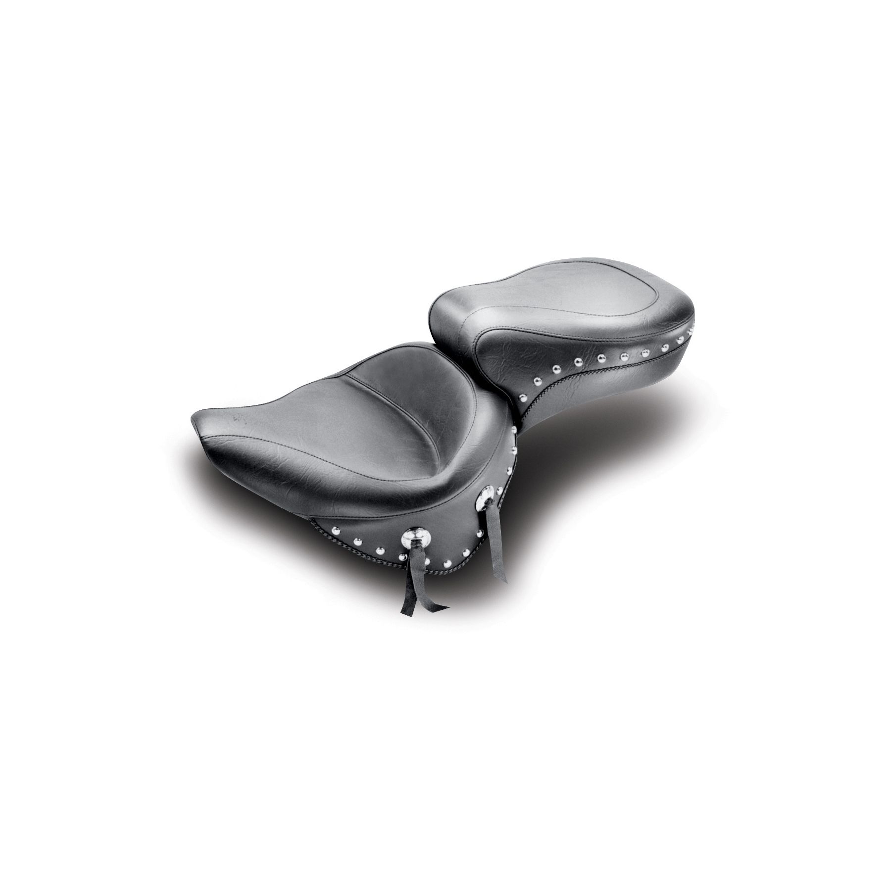 Mustang Wide Touring Smooth Seat For Harley Softail w/ 150mm Rear Tire