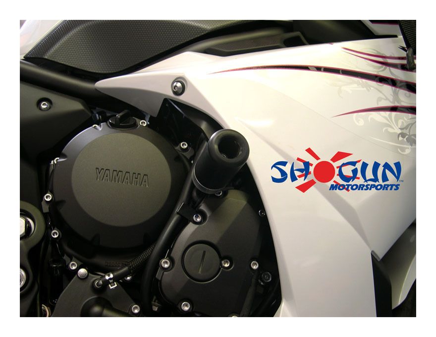 7506369 Shogun 20092017 Yamaha FZ6R Black No Cut Frame Sliders MADE