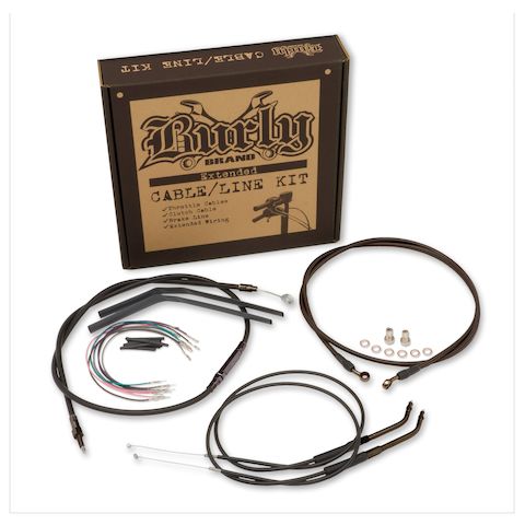 Burly Handlebar Cable Installation Kit For Harley Dyna 2007-2011