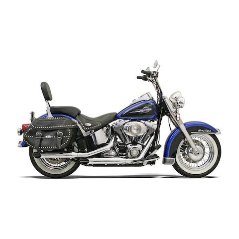 Bassani 3" Firepower Series Slip-On Mufflers For Harley Softail 2007-2017