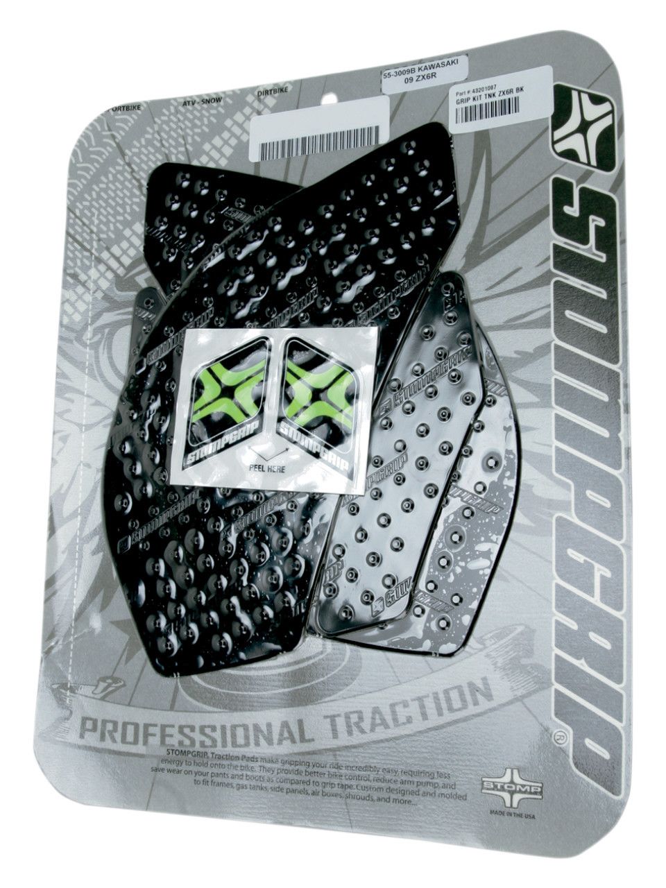 Stompgrip Tank Pad Kawasaki Ninja ZX-6R / ZX636 2009-2023 - RevZilla