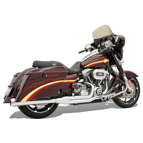 Bassani Road Rage 2-Into-1 Exhaust For Harley Touring 2010-2016