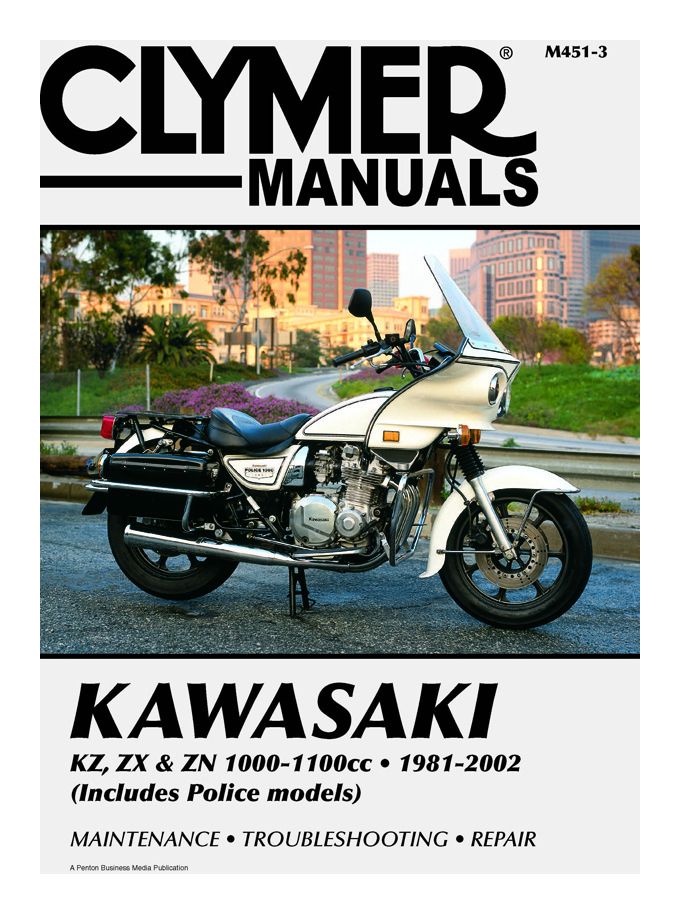 Clymer Manual Kawasaki KZ / ZX / ZN 1000 - 1100 1981-2002 - RevZilla