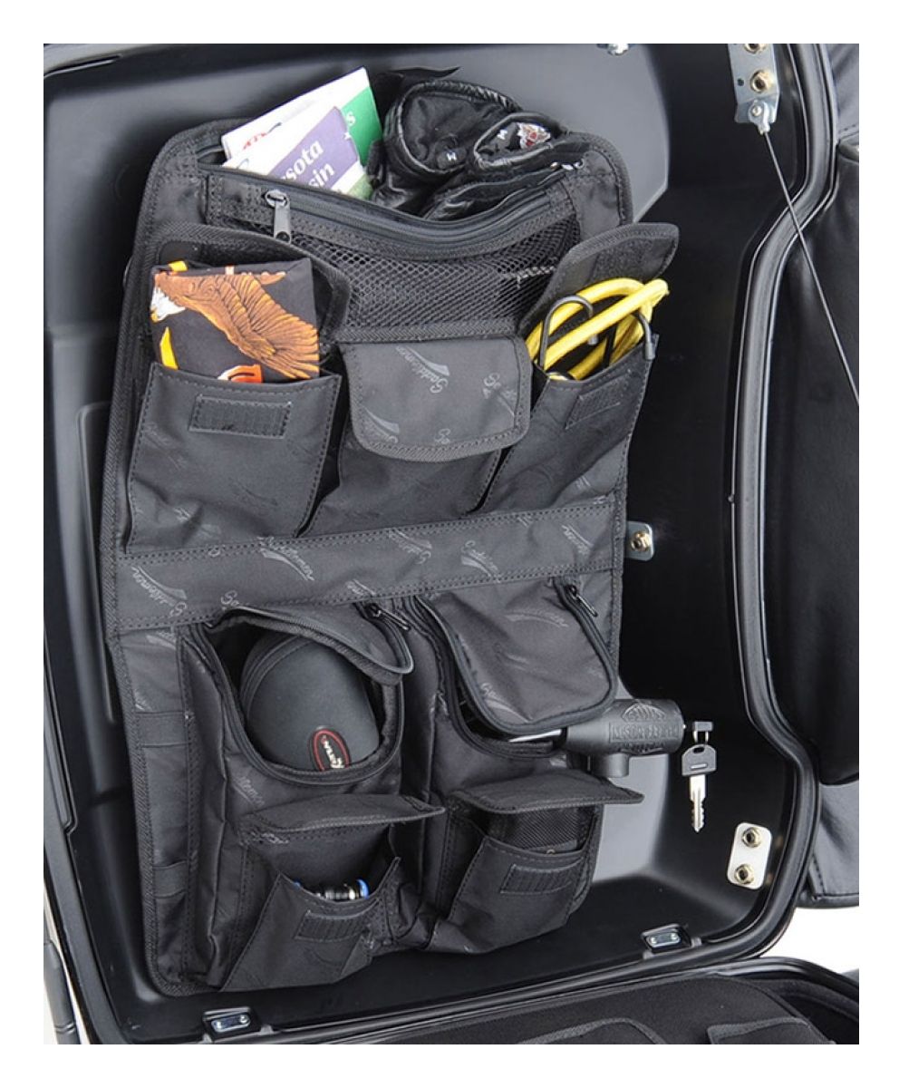 MOTORS Automotive Lid Organizer Bag for HD TourPak Tool Pack Tourpack Harley Touring Bagger