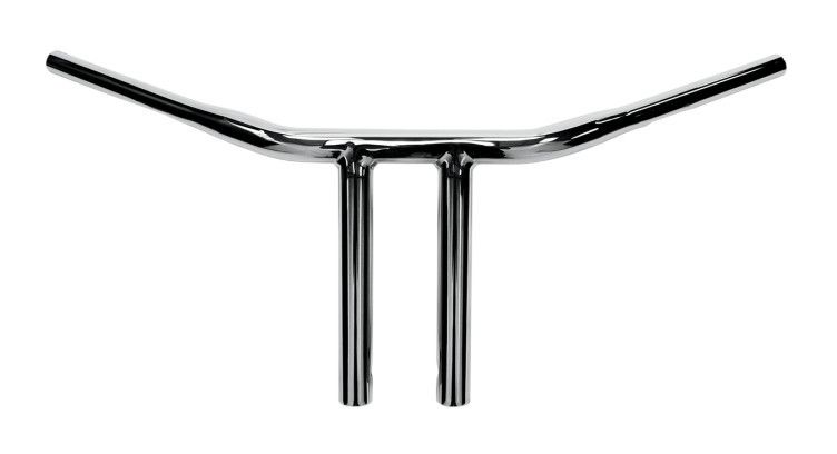 Drag Specialties 1 1/4" Buffalo T-Bar Handlebars 8" Rise With Straight Risers
