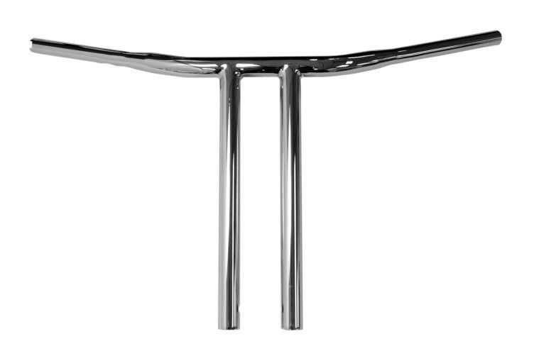Drag Specialties 1 1/4" Buffalo T-Bar Handlebars 14" Rise With Straight Risers