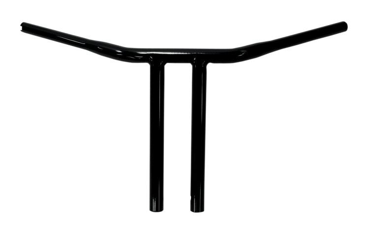 Drag Specialties 1 1/4" Buffalo T-Bar Handlebars 12" Rise With Straight Risers