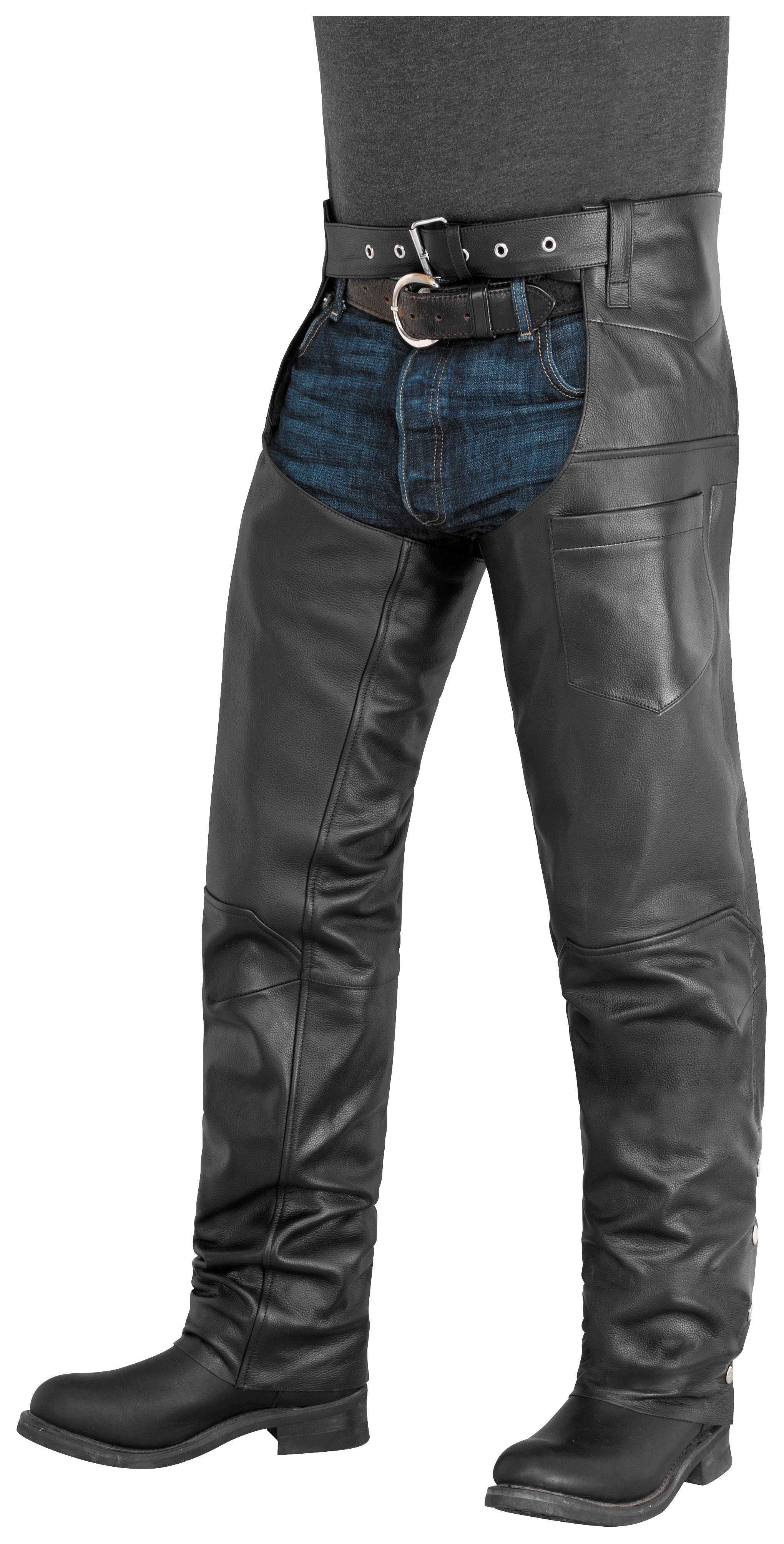 River Road Plains Leather Chaps RevZilla