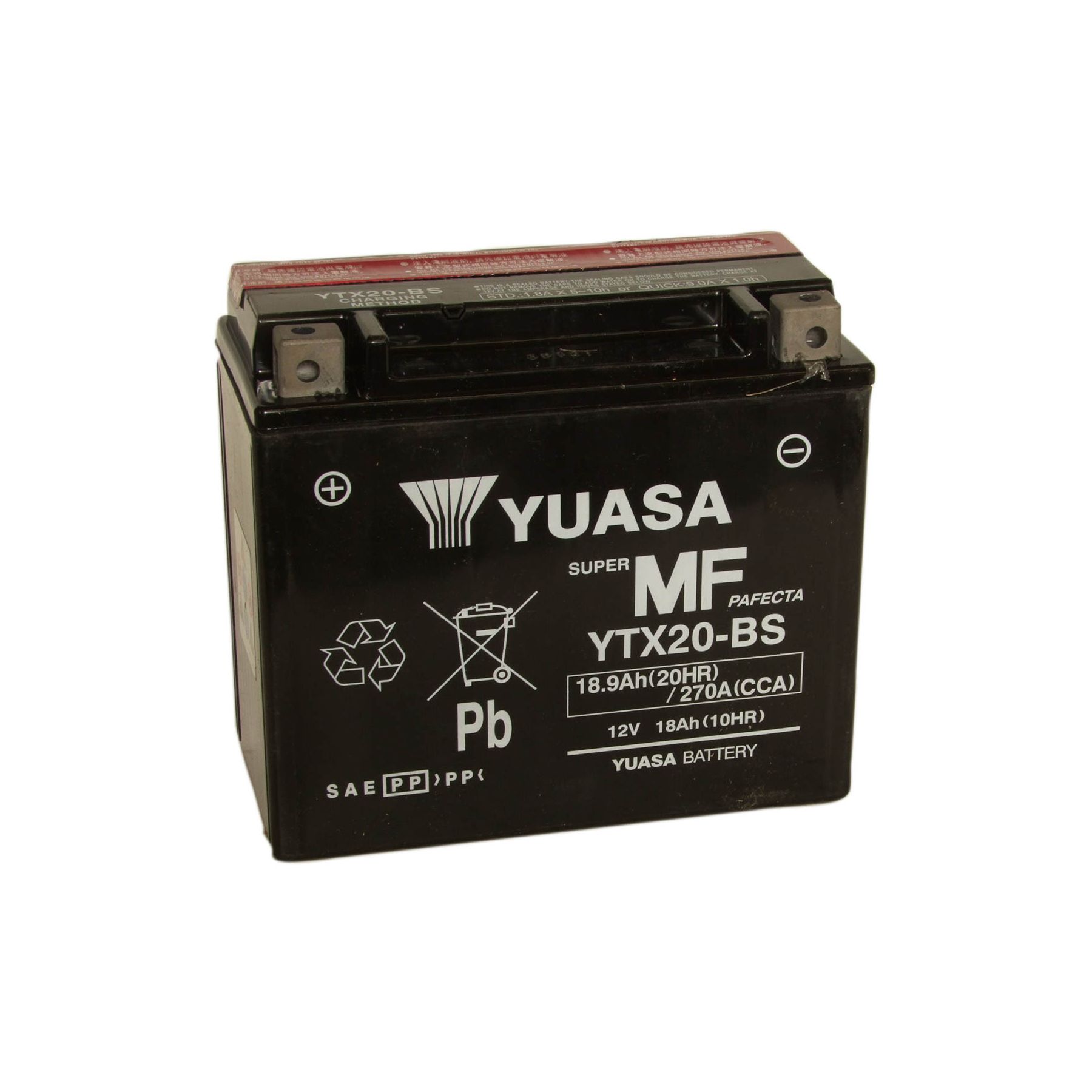 Yuasa YTX20-BS AGM Battery