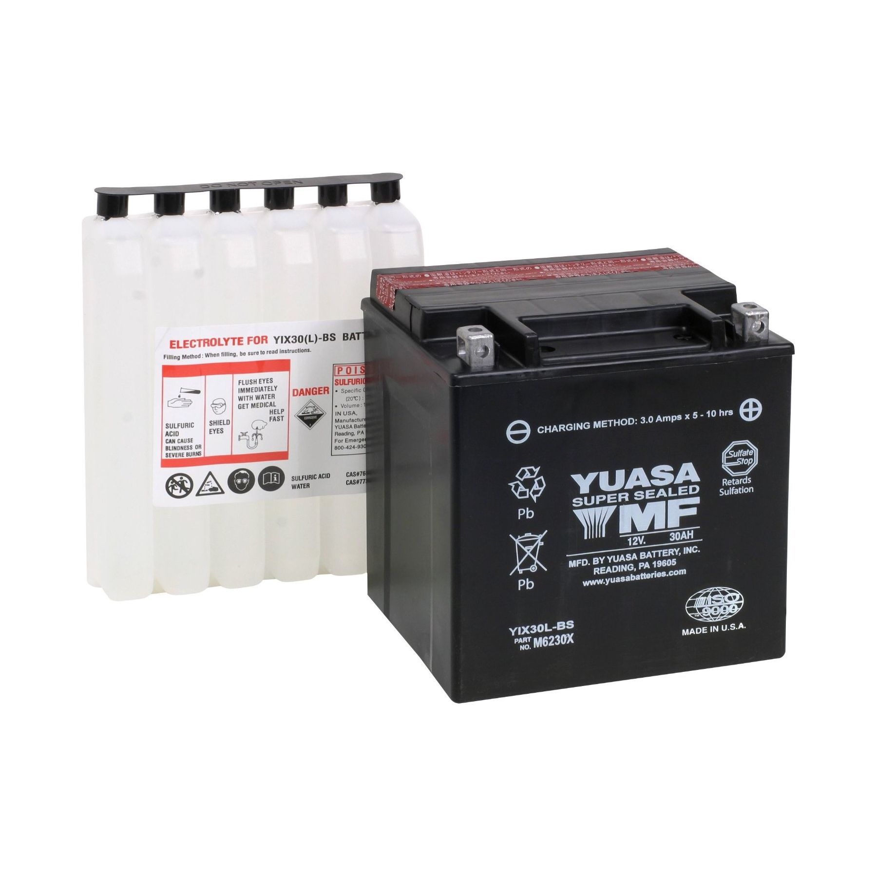 Yuasa YIX30L-BS AGM Battery
