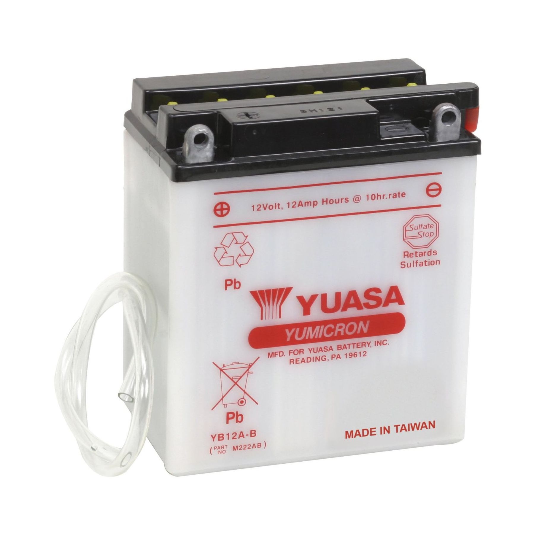 Yuasa YB12A-B Yumicron Conventional Battery