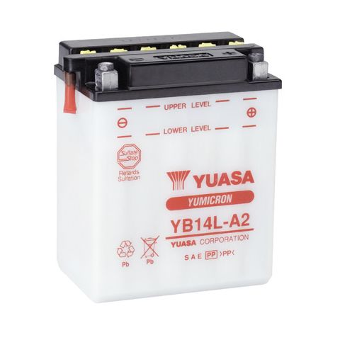 Yuasa YB14L-A2 Yumicron Conventional Battery
